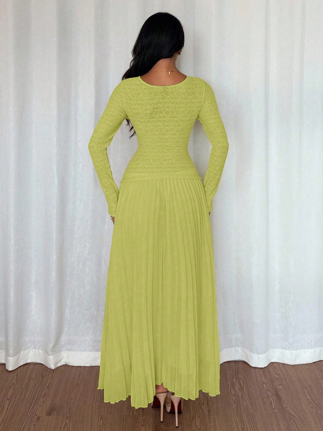 Rochie maxi SHEIN, verde