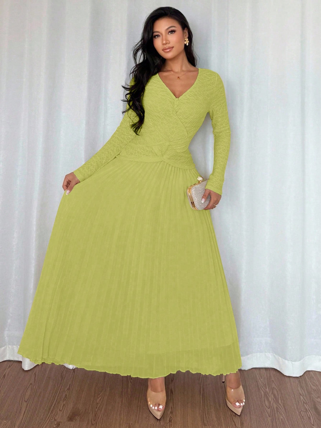 Rochie maxi SHEIN, verde
