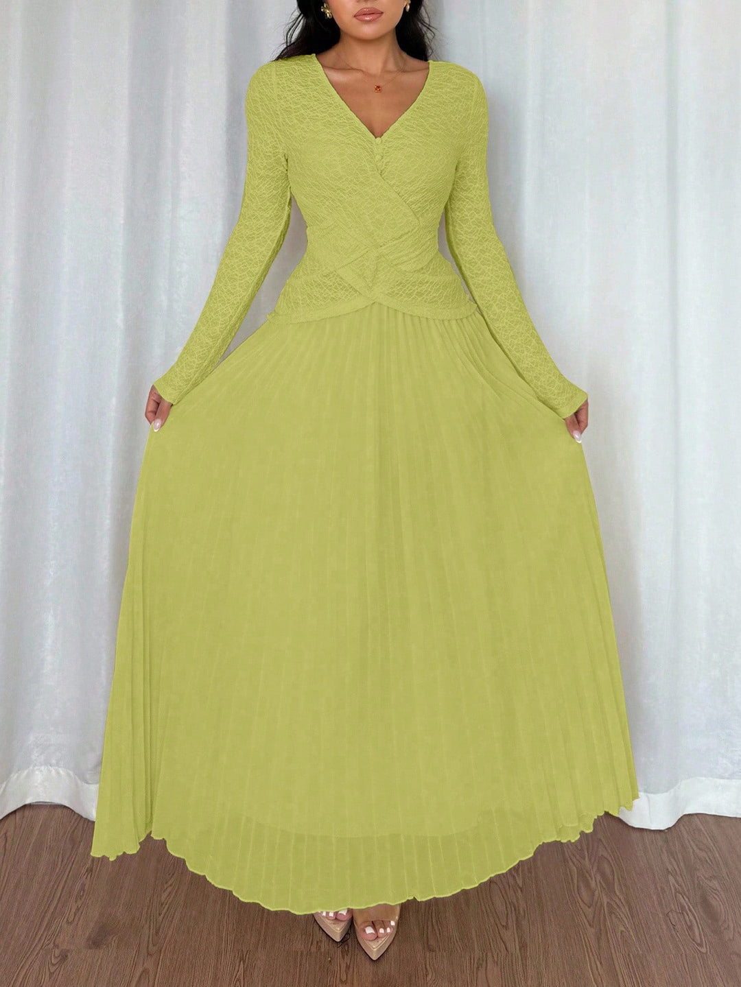 Rochie maxi SHEIN, verde