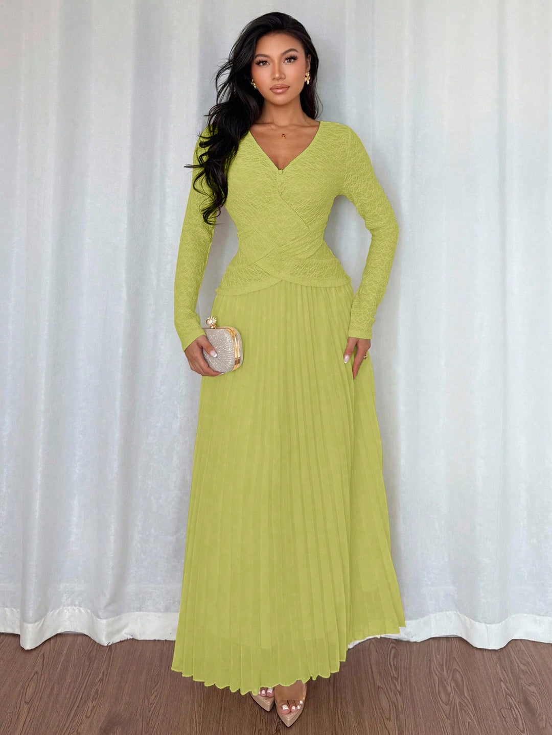 Rochie maxi SHEIN, verde