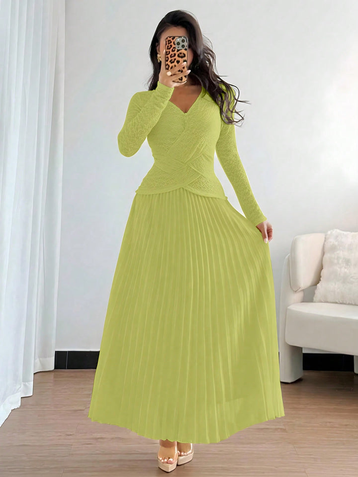 Rochie maxi SHEIN, verde