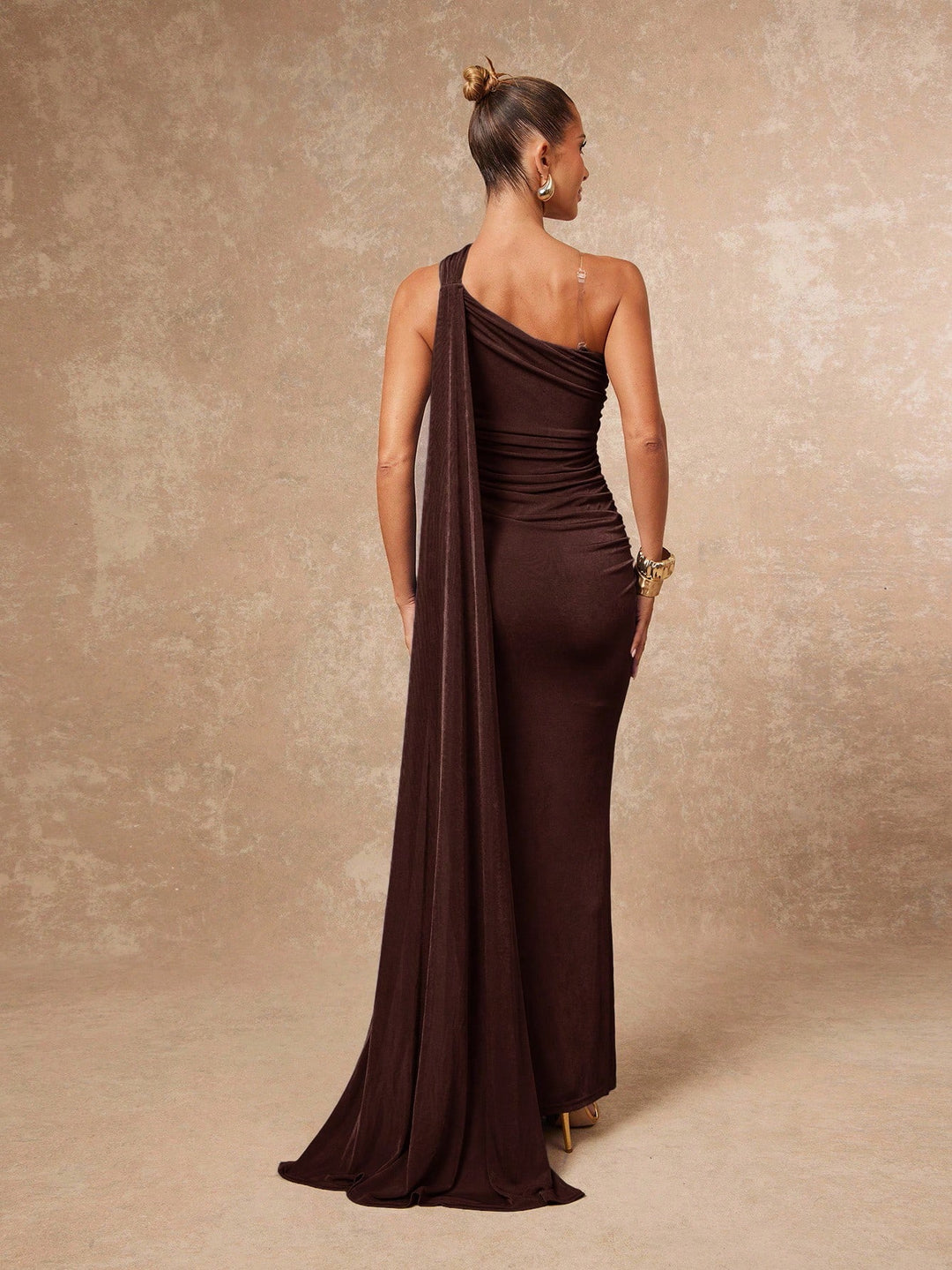 Rochie maxi SHEIN, maro
