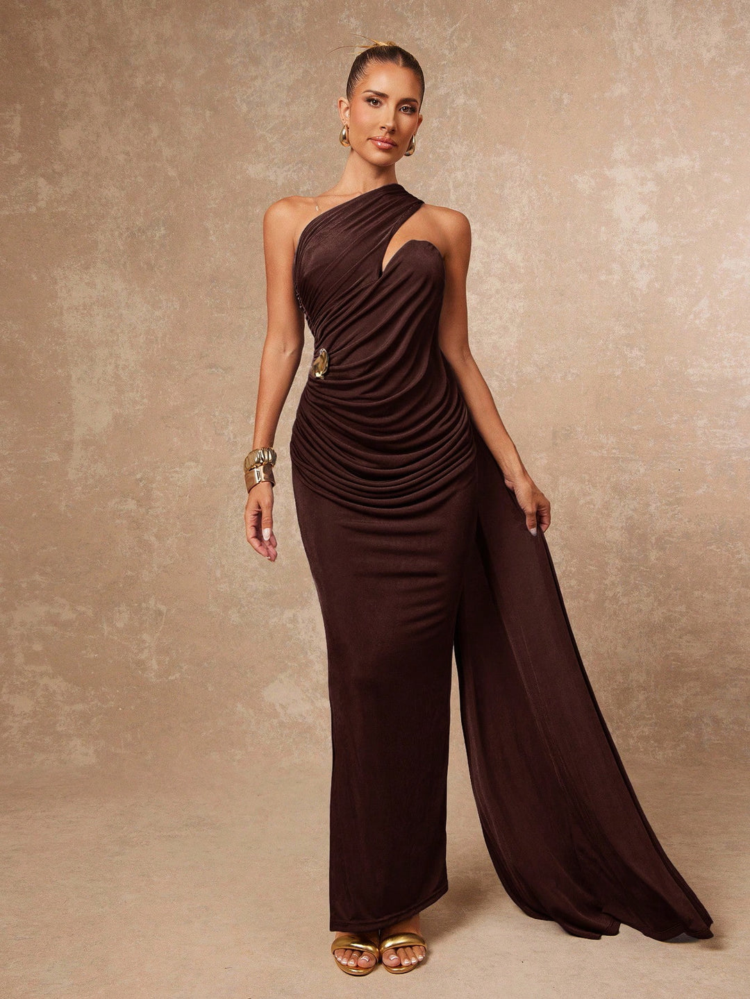 Rochie maxi SHEIN, maro