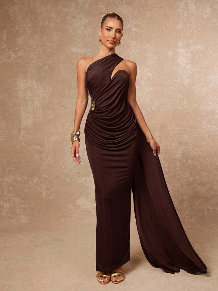 Rochie maxi SHEIN, maro