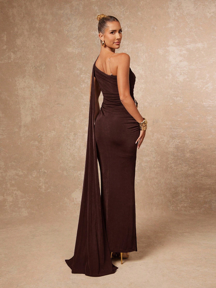 Rochie maxi SHEIN, maro