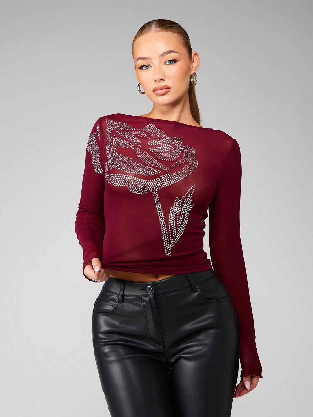 Top SHEIN, roșu