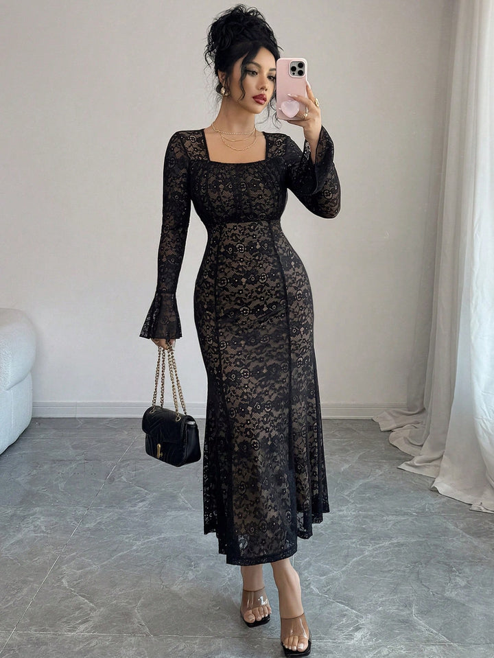 Rochie midi SHEIN, negru