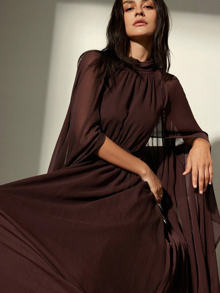 Rochie maxi SHEIN, maro