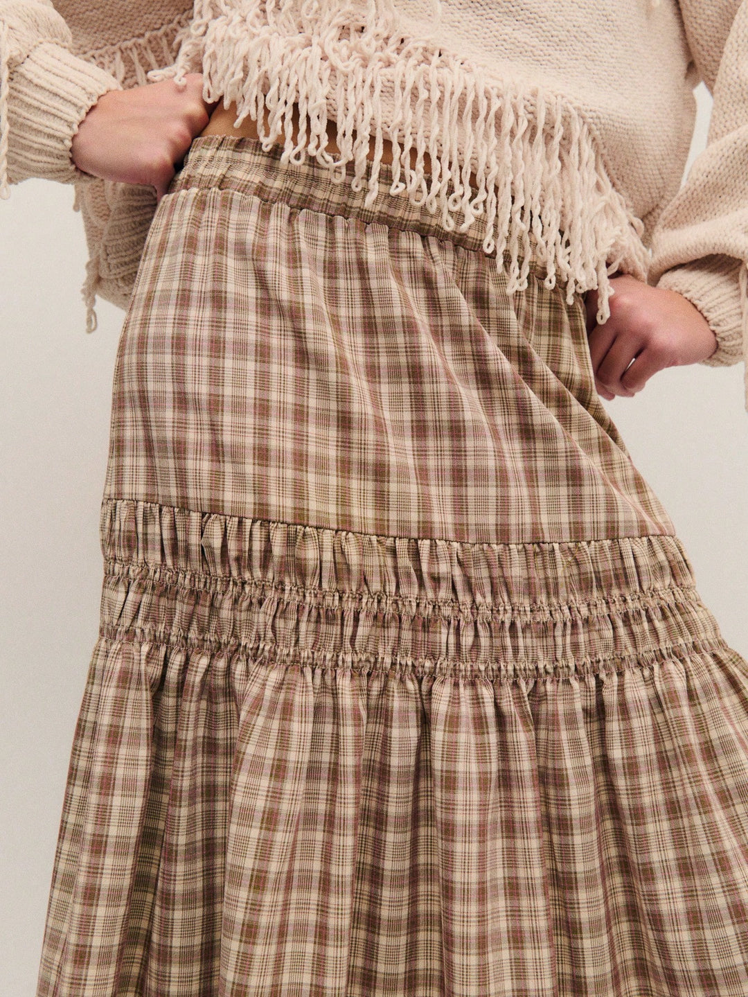 Shein maxi skirt, brown