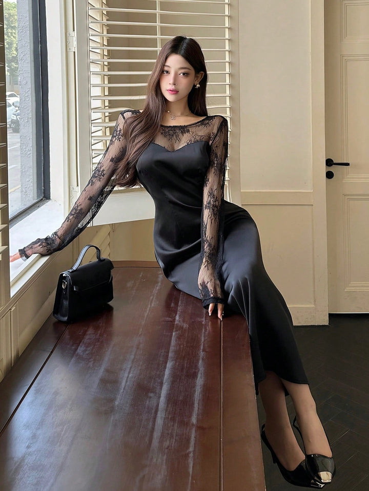 Rochie midi SHEIN, negru