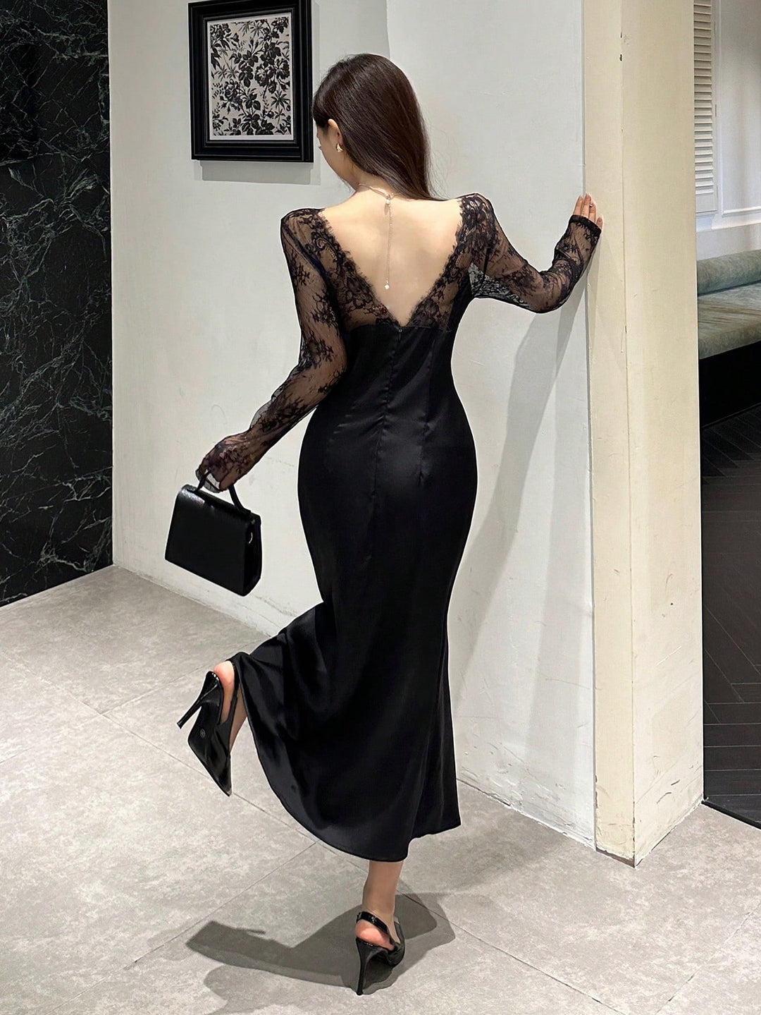 Rochie midi SHEIN, negru