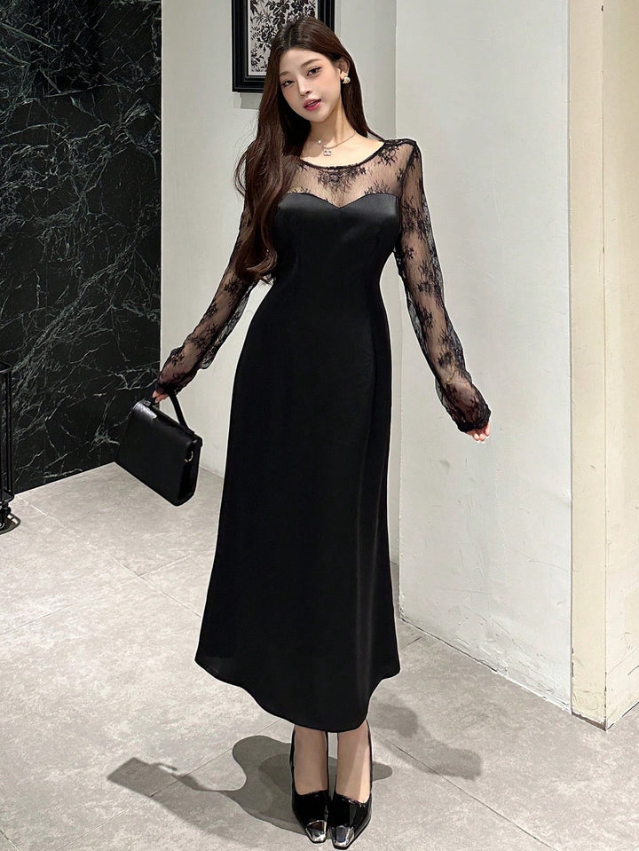 Rochie midi SHEIN, negru