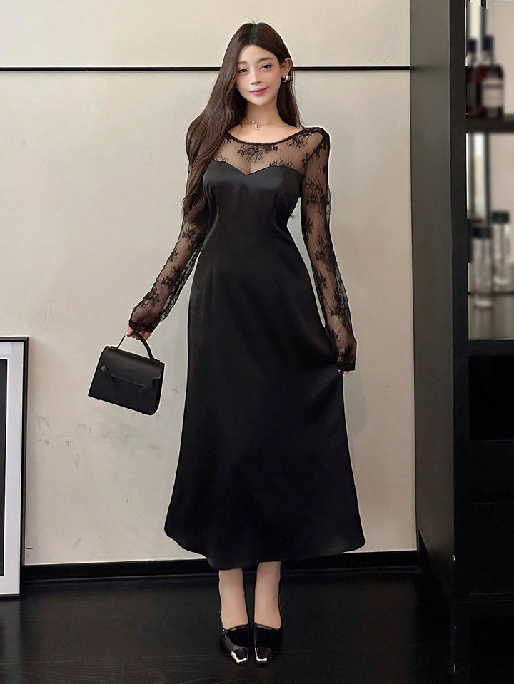 Rochie midi SHEIN, negru