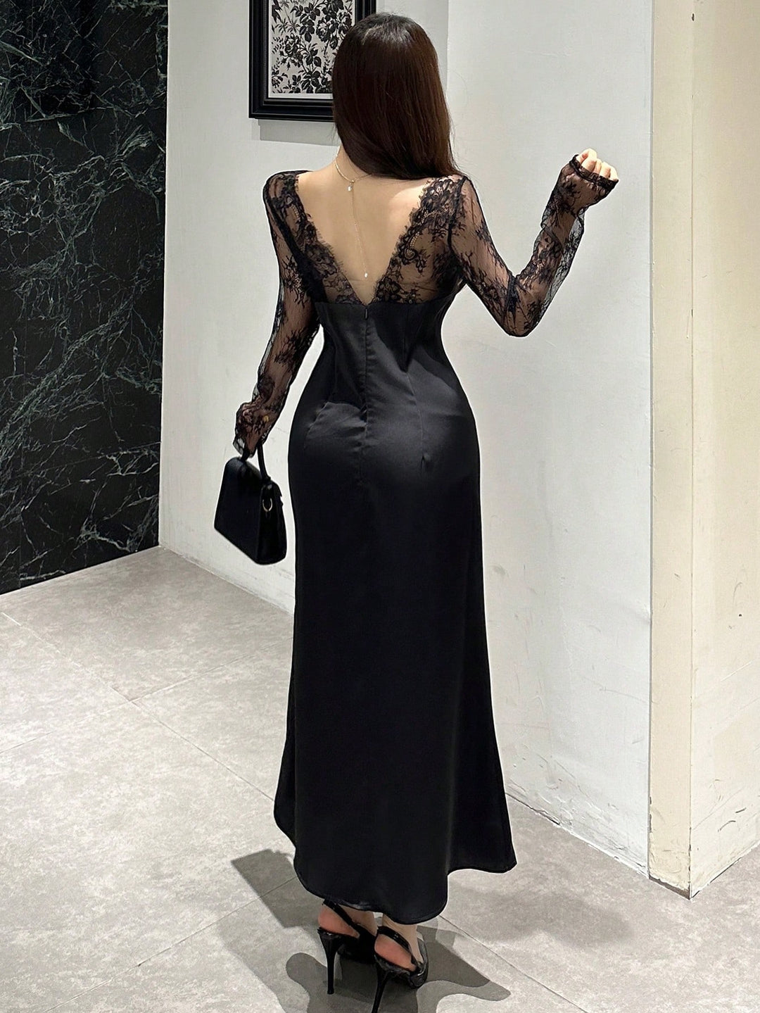 Rochie midi SHEIN, negru