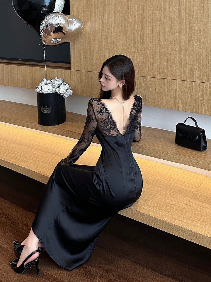Rochie midi SHEIN, negru