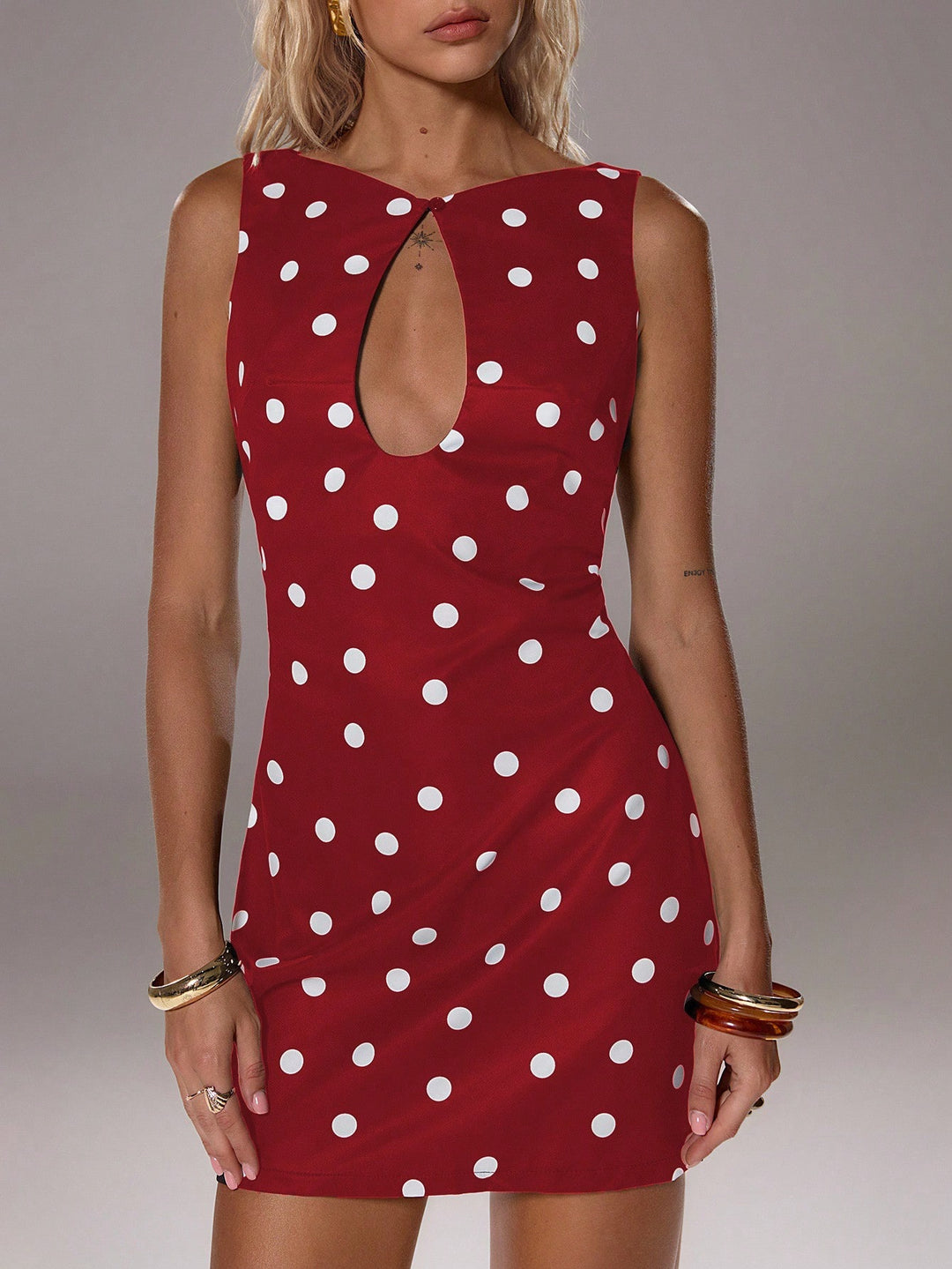 SHEIN mini ruha, piros