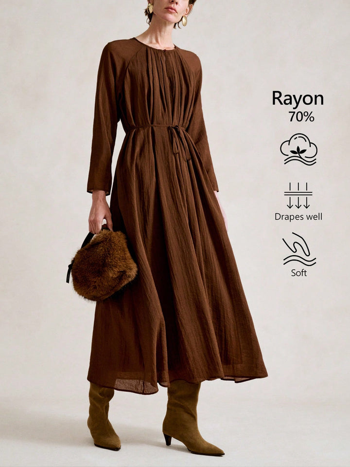 SHEIN Maxi ruha, barna