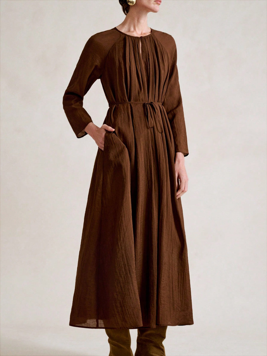 SHEIN Maxi ruha, barna