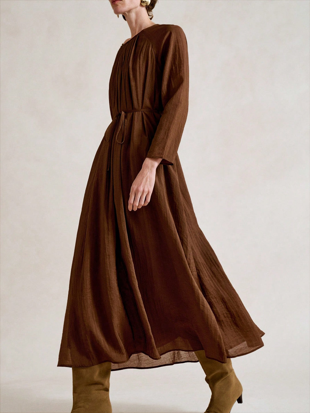 SHEIN Maxi ruha, barna