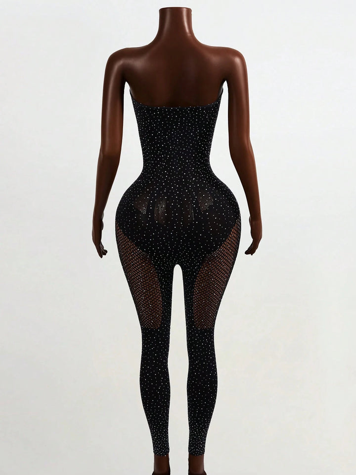 SHEIN hosszú jumpsuit, fekete