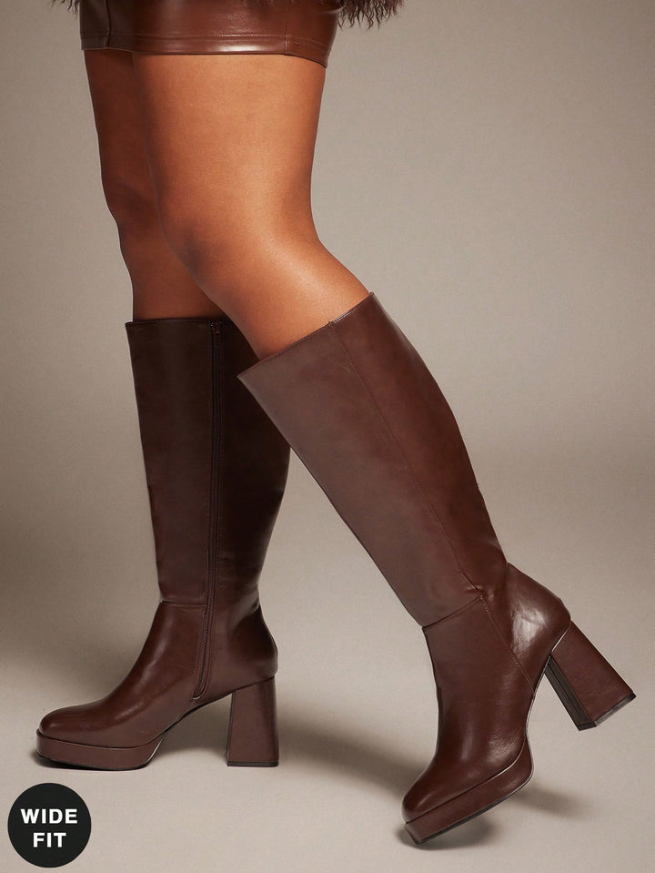Botine SHEIN, maro
