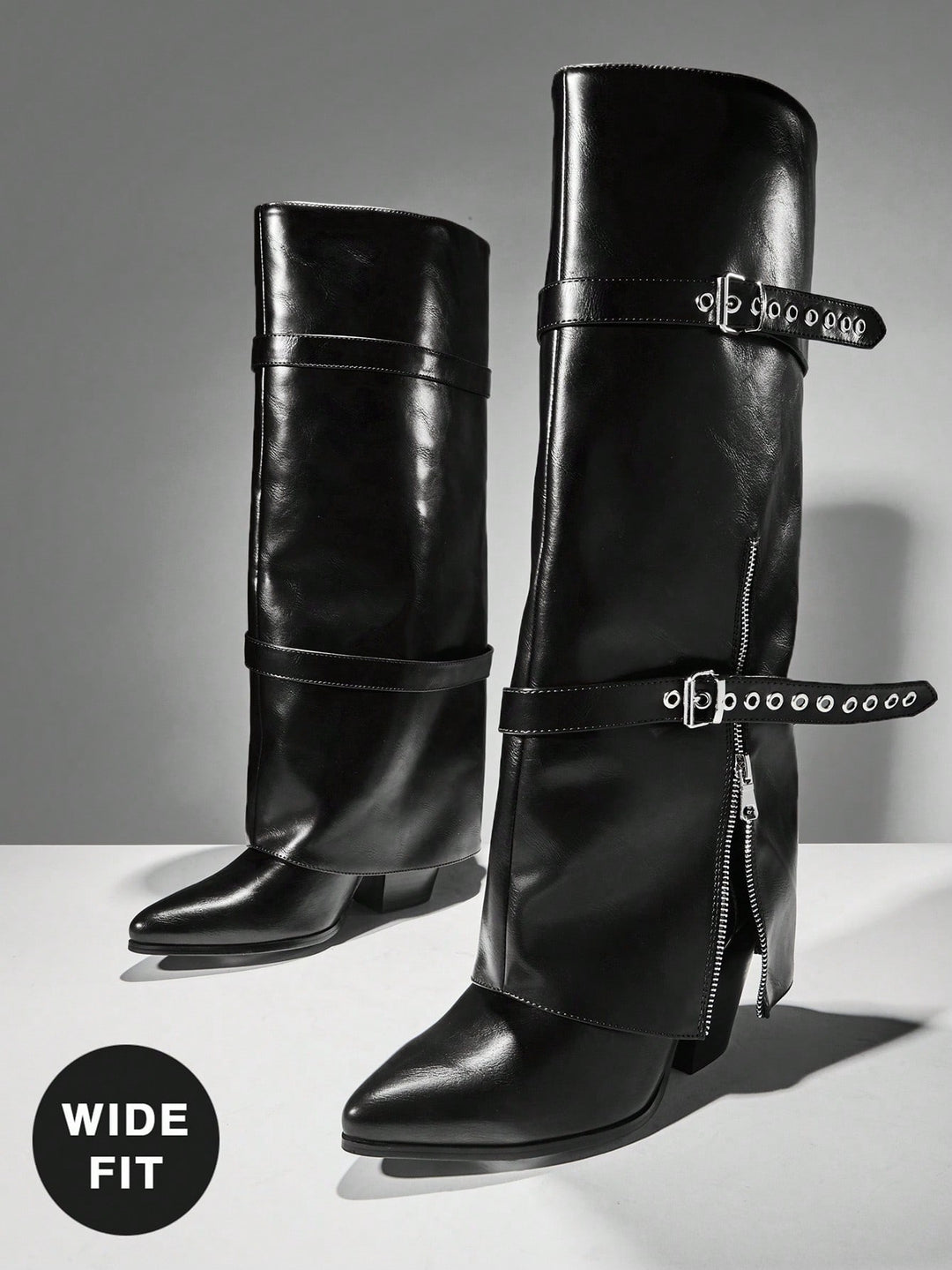 Botine SHEIN, negru