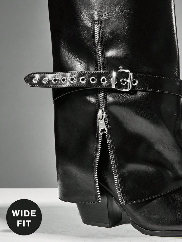 Botine SHEIN, negru