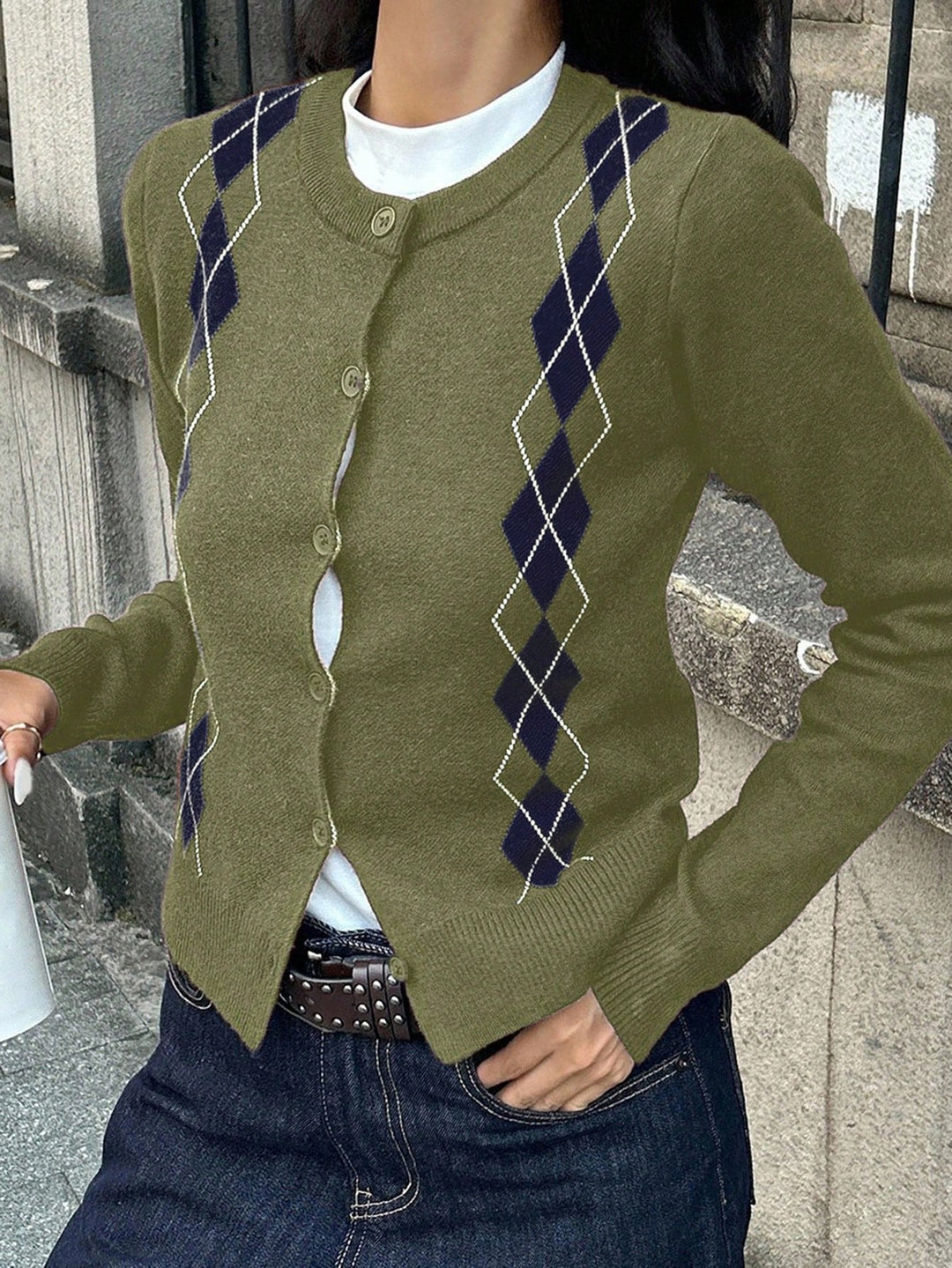SHEIN kardigán, zöld