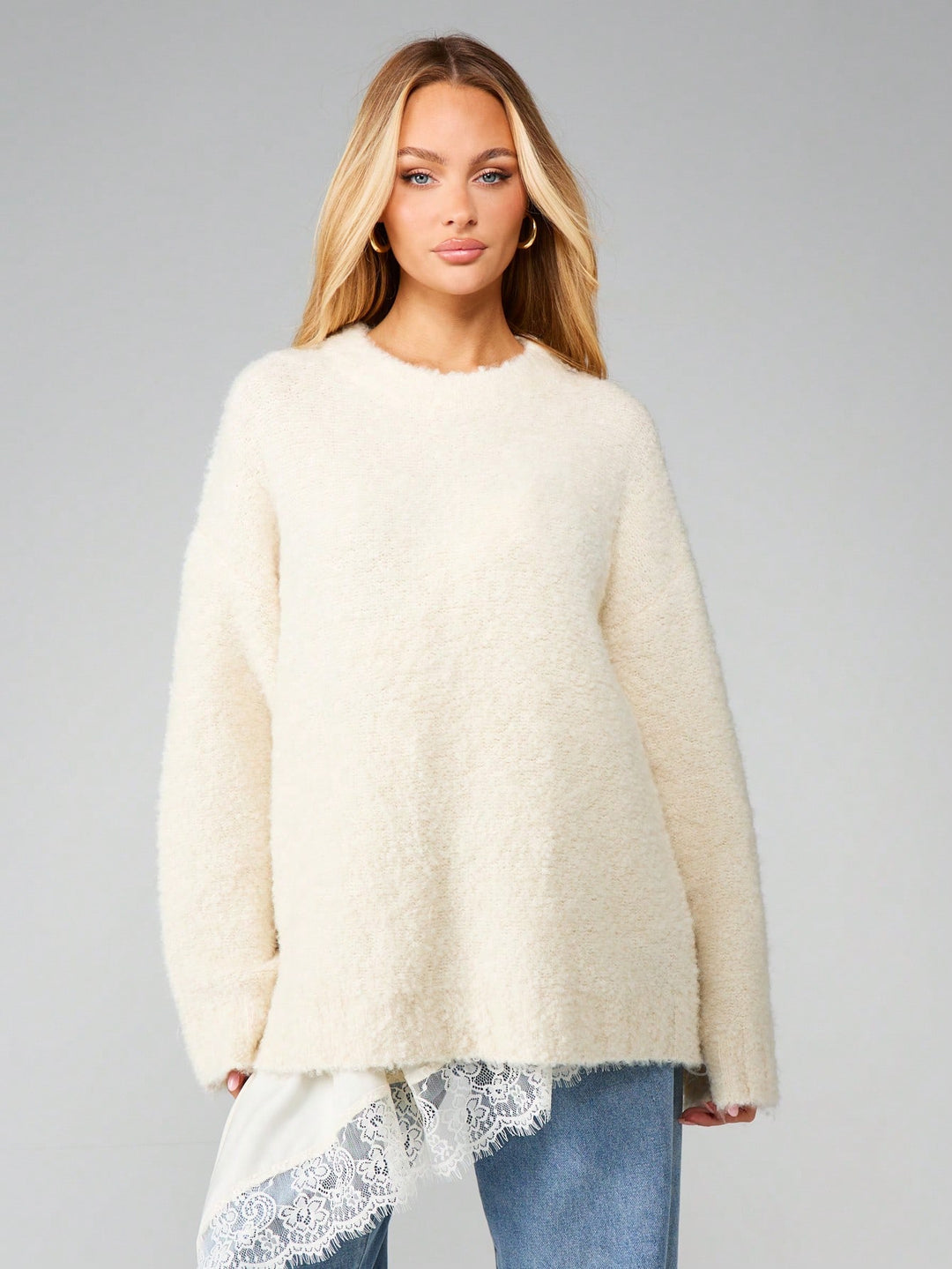 Pulover SHEIN, crem
