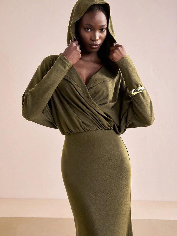 Rochie maxi SHEIN, kaki