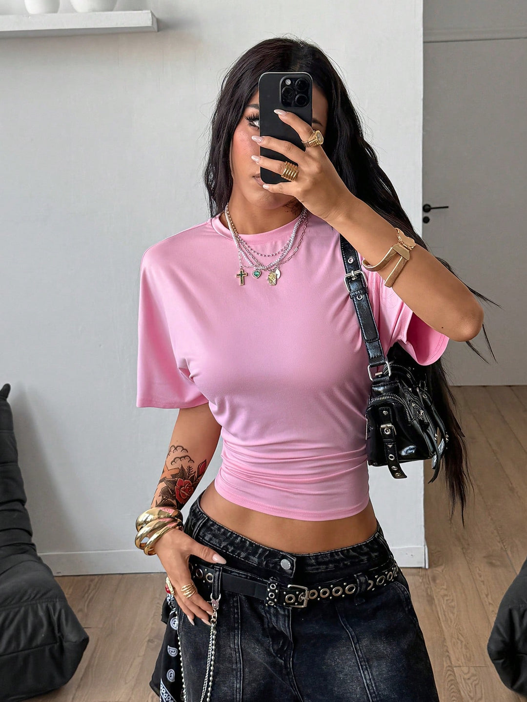 Tricou SHEIN, roz