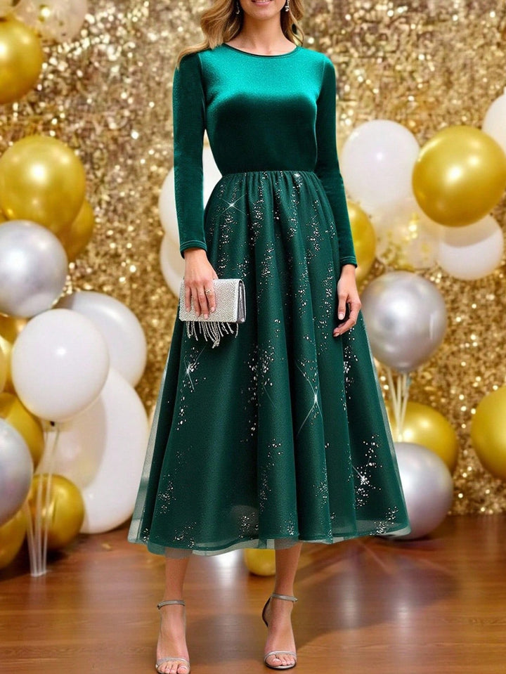 SHEIN maxi ruha, zöld