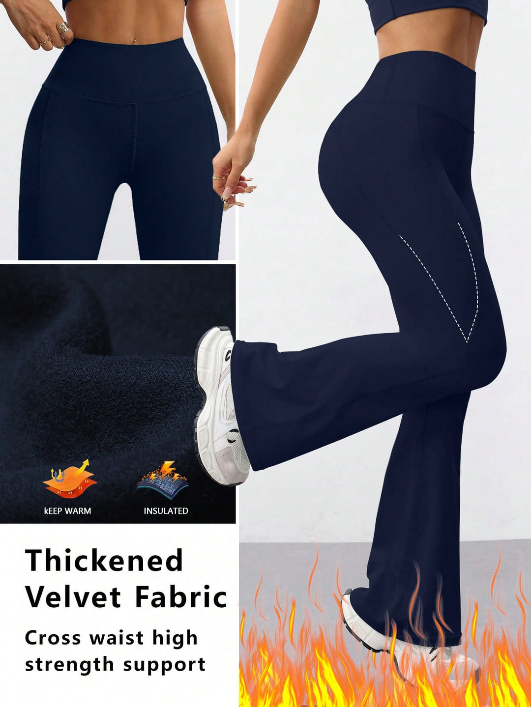 Pantaloni SHEIN, albastru