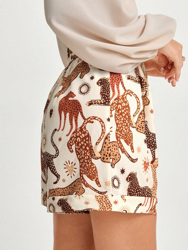 Pantaloni scurți SHEIN, kaki