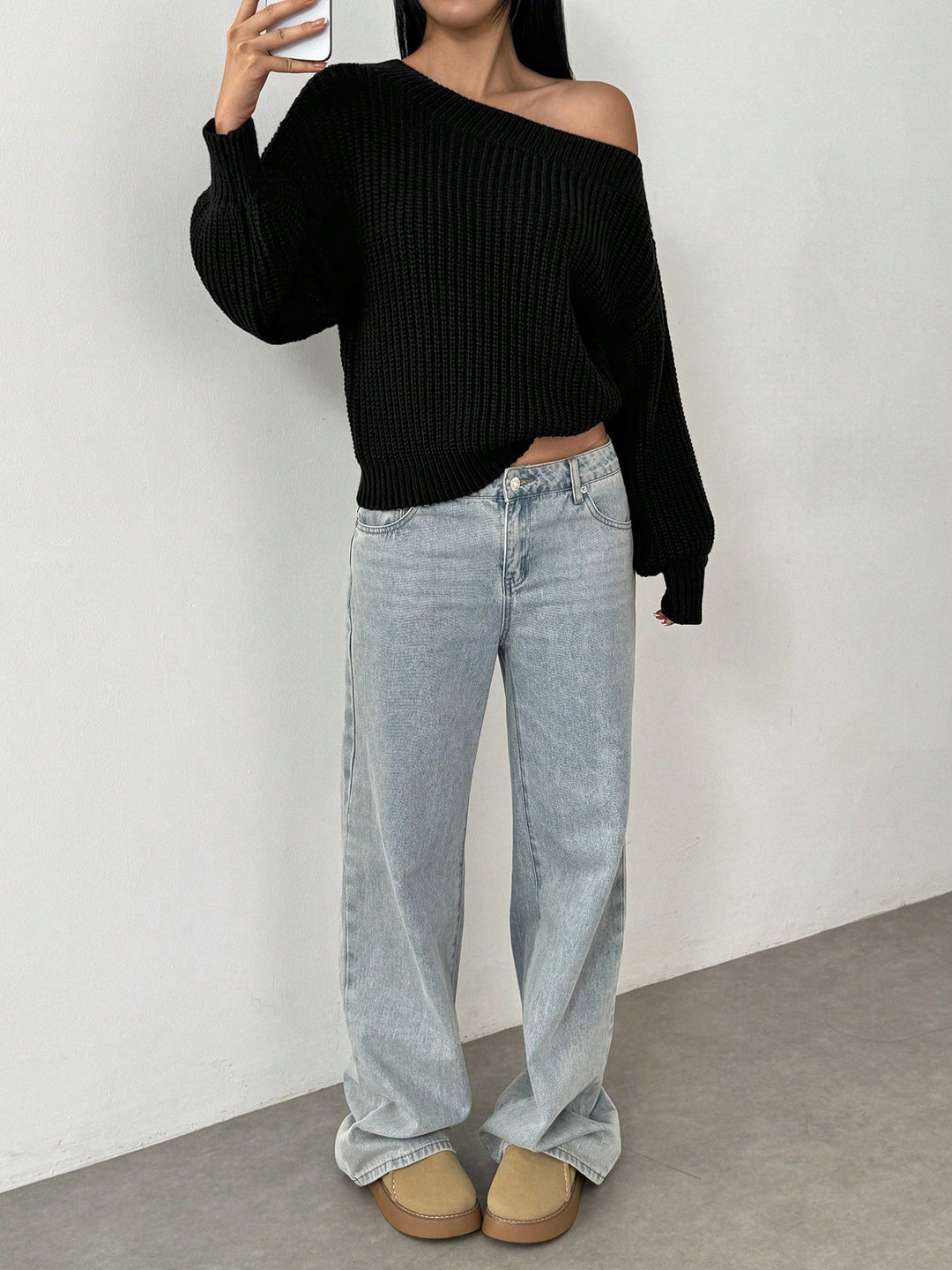 Pulover SHEIN, negru