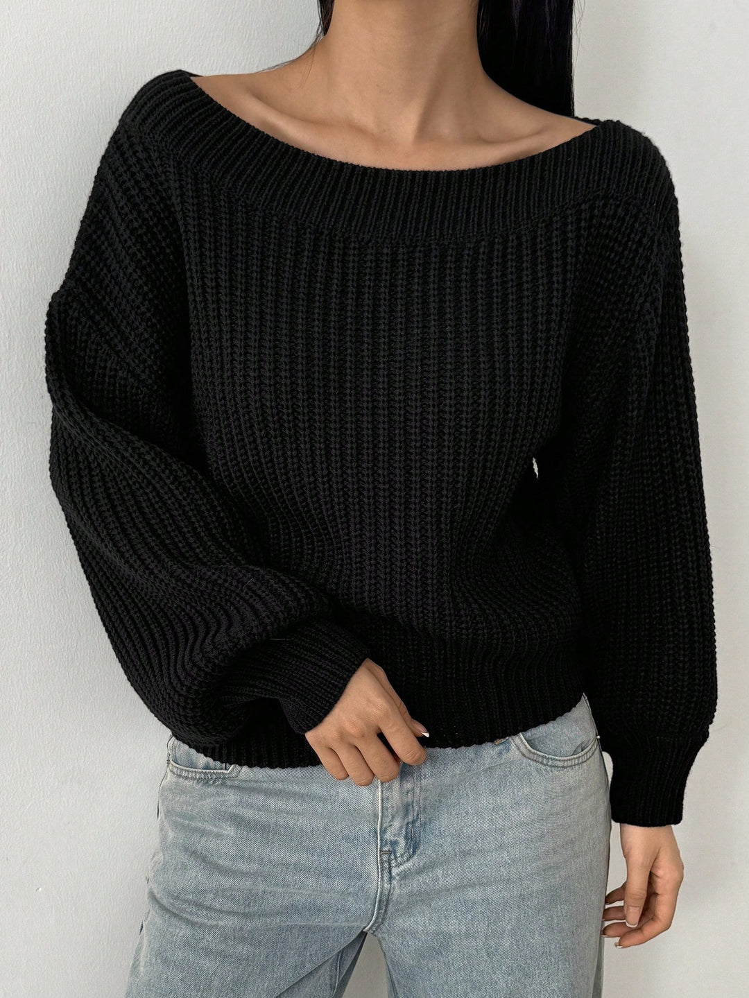 Pulover SHEIN, negru