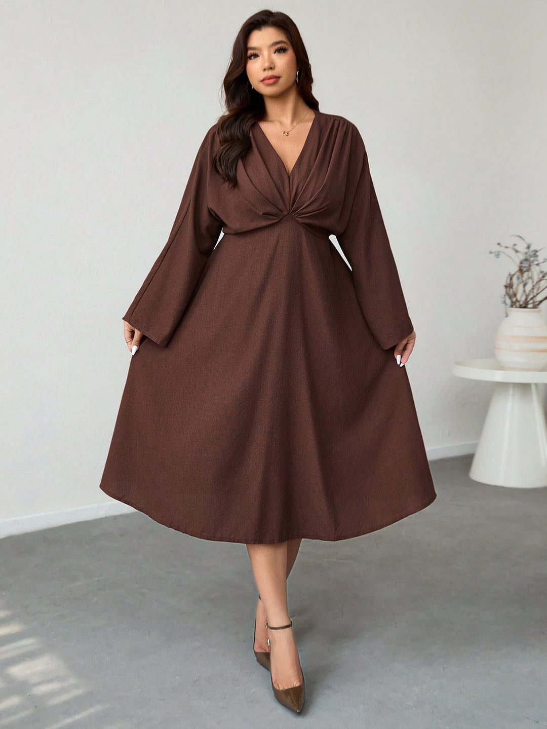 Rochie SHEIN, maro