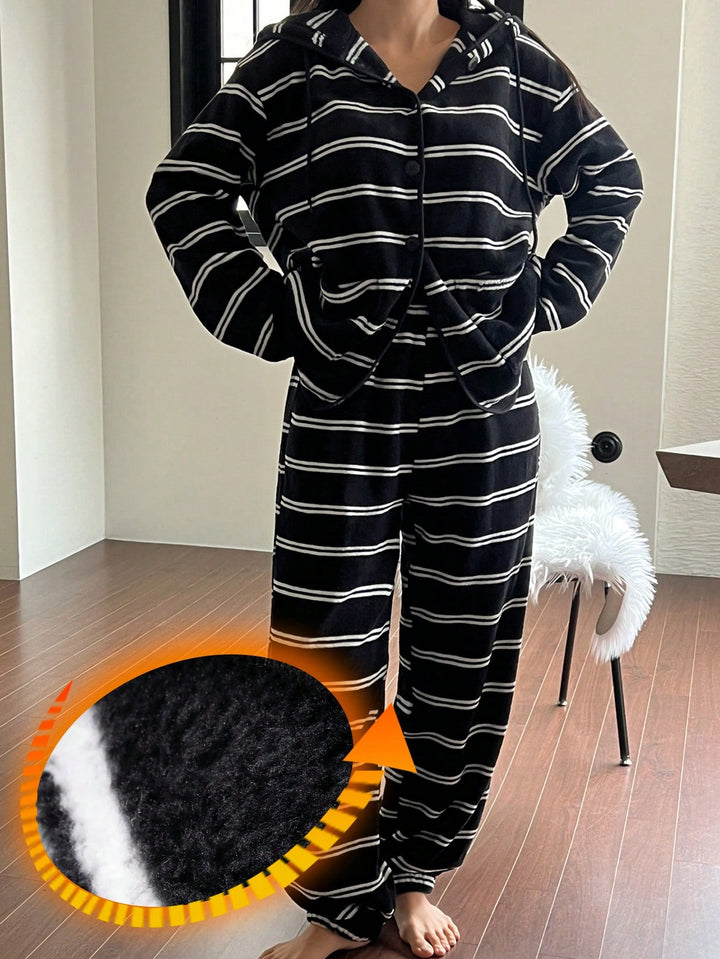 Pijama set SHEIN, fekete