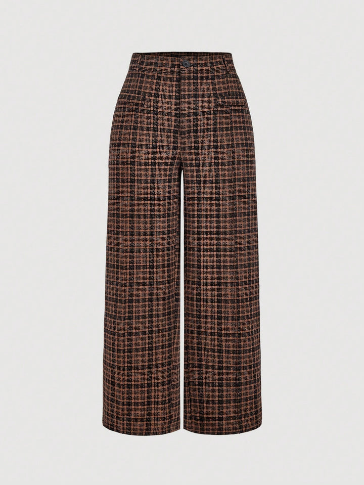 Pantaloni SHEIN, maro