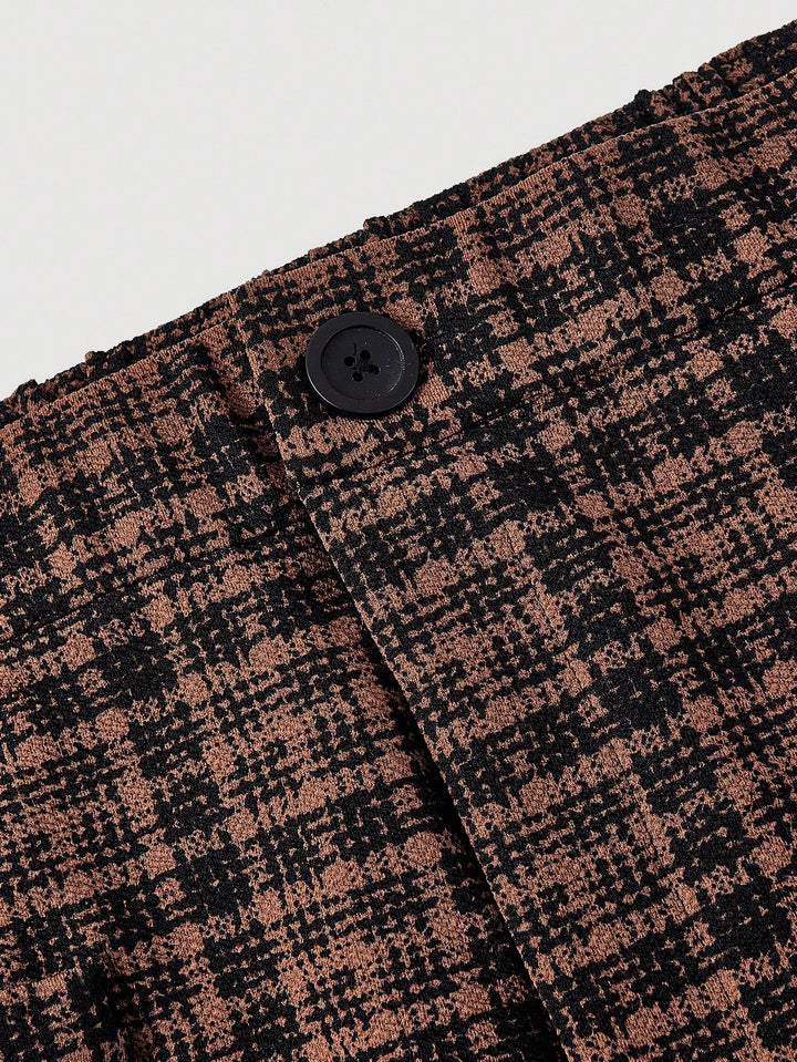 Pantaloni SHEIN, maro