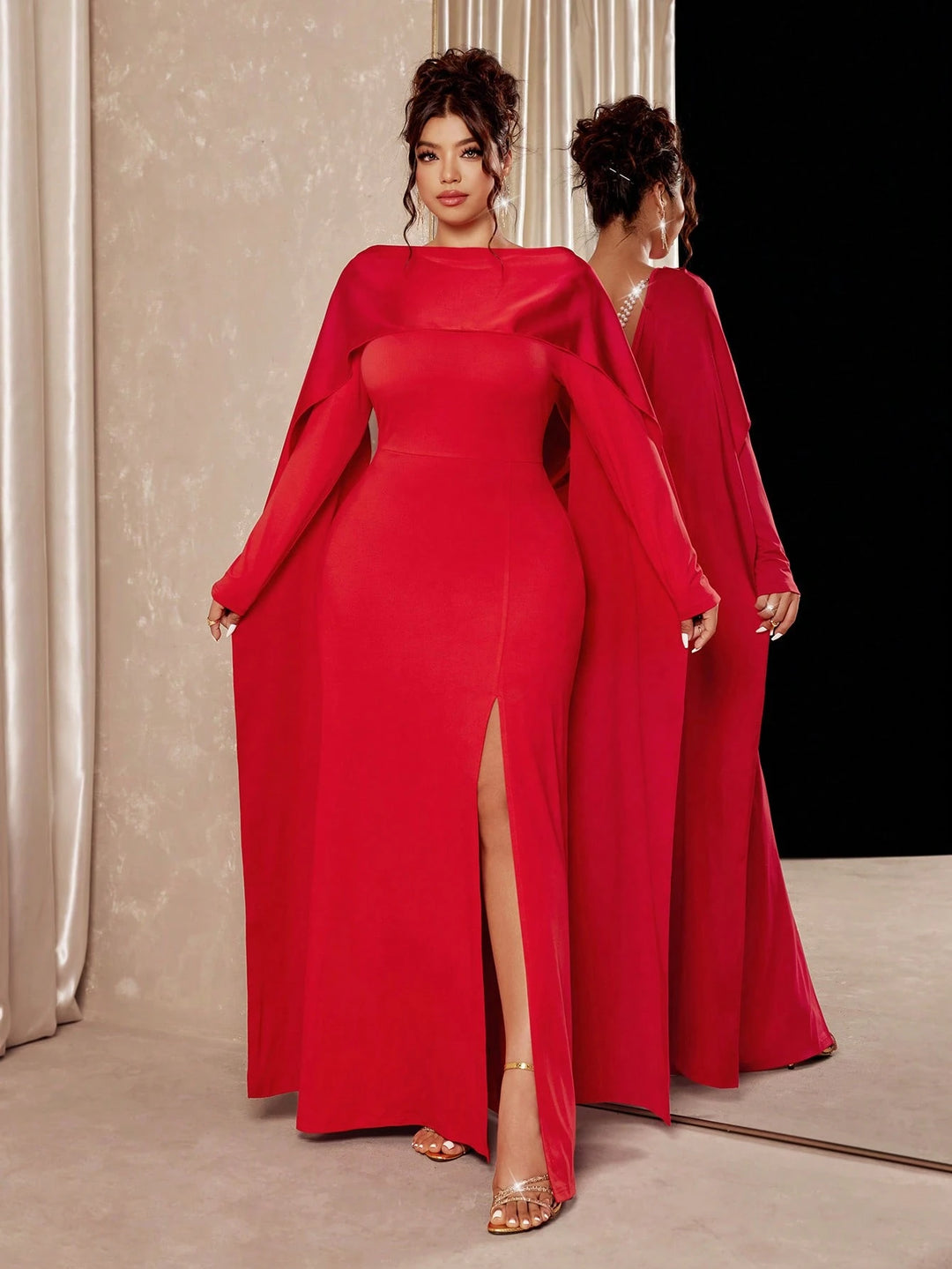 Rochie maxi SHEIN, roșu