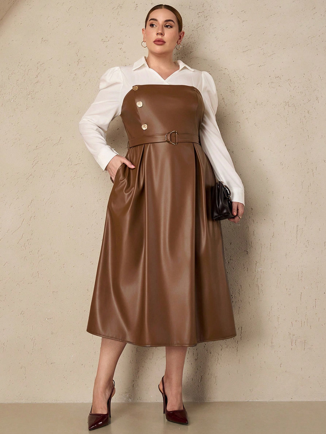 Rochie midi SHEIN, mix culori