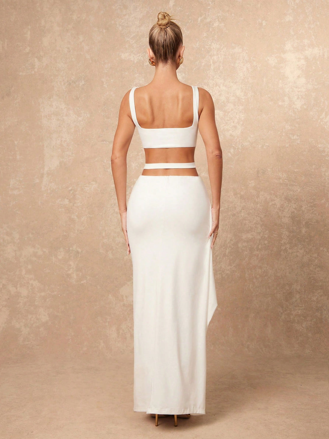 Rochie maxi SHEIN, alb