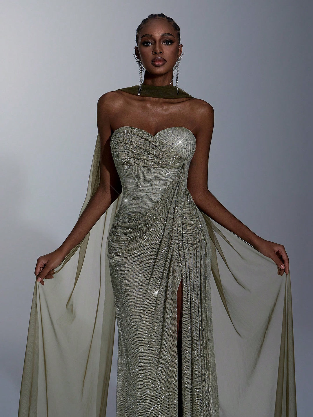Rochie SHEIN, kaki