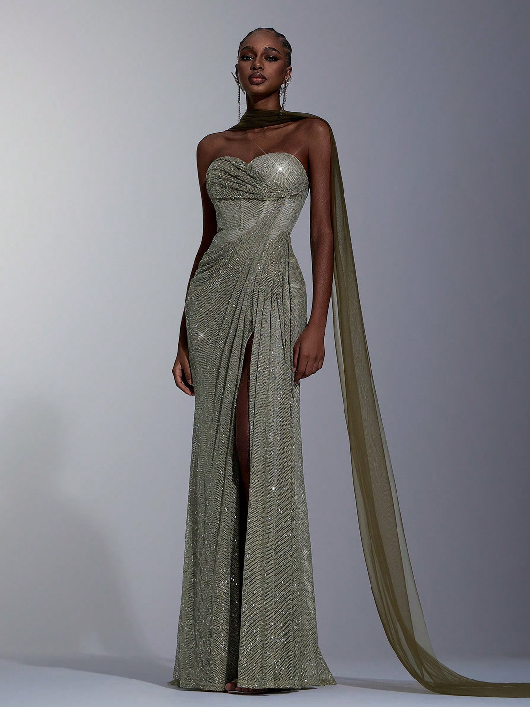 Rochie SHEIN, kaki