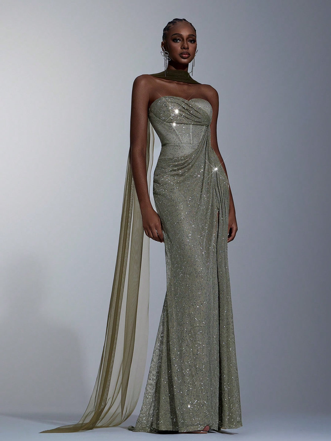 Rochie SHEIN, kaki