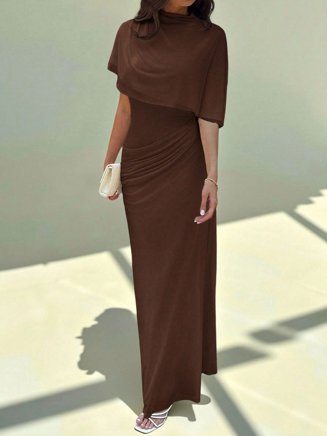 Rochie maxi SHEIN, maro