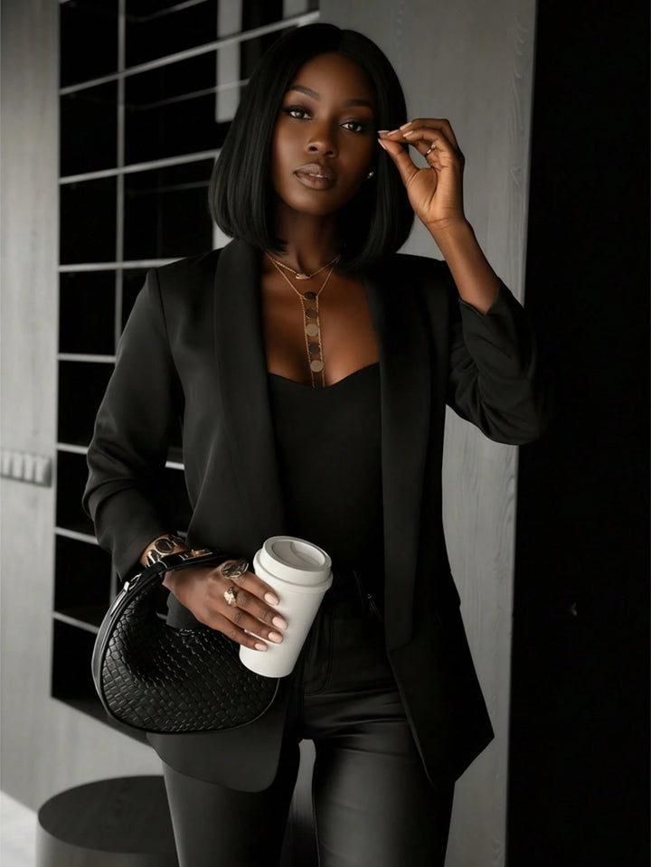 Sacou SHEIN, negru