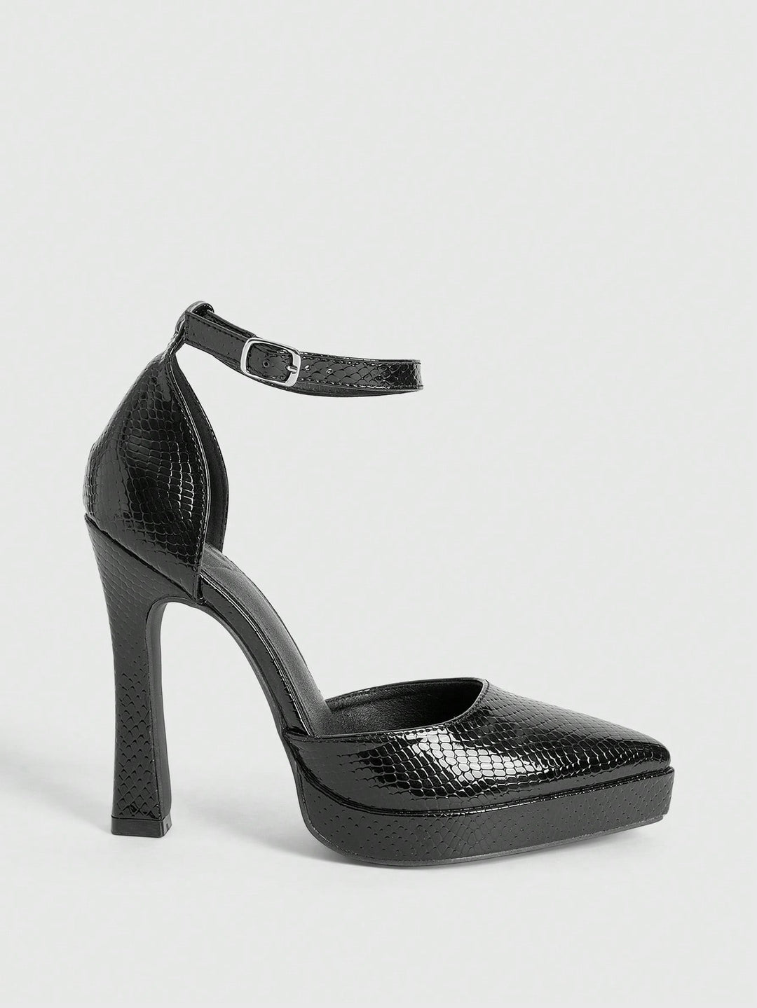 Pantofi cu toc SHEIN, negru