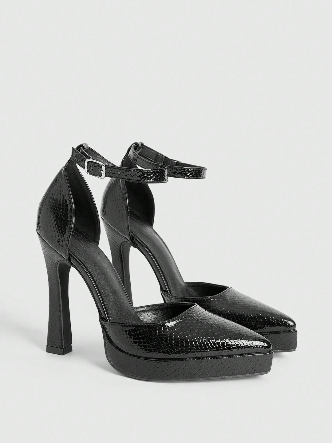 Pantofi cu toc SHEIN, negru